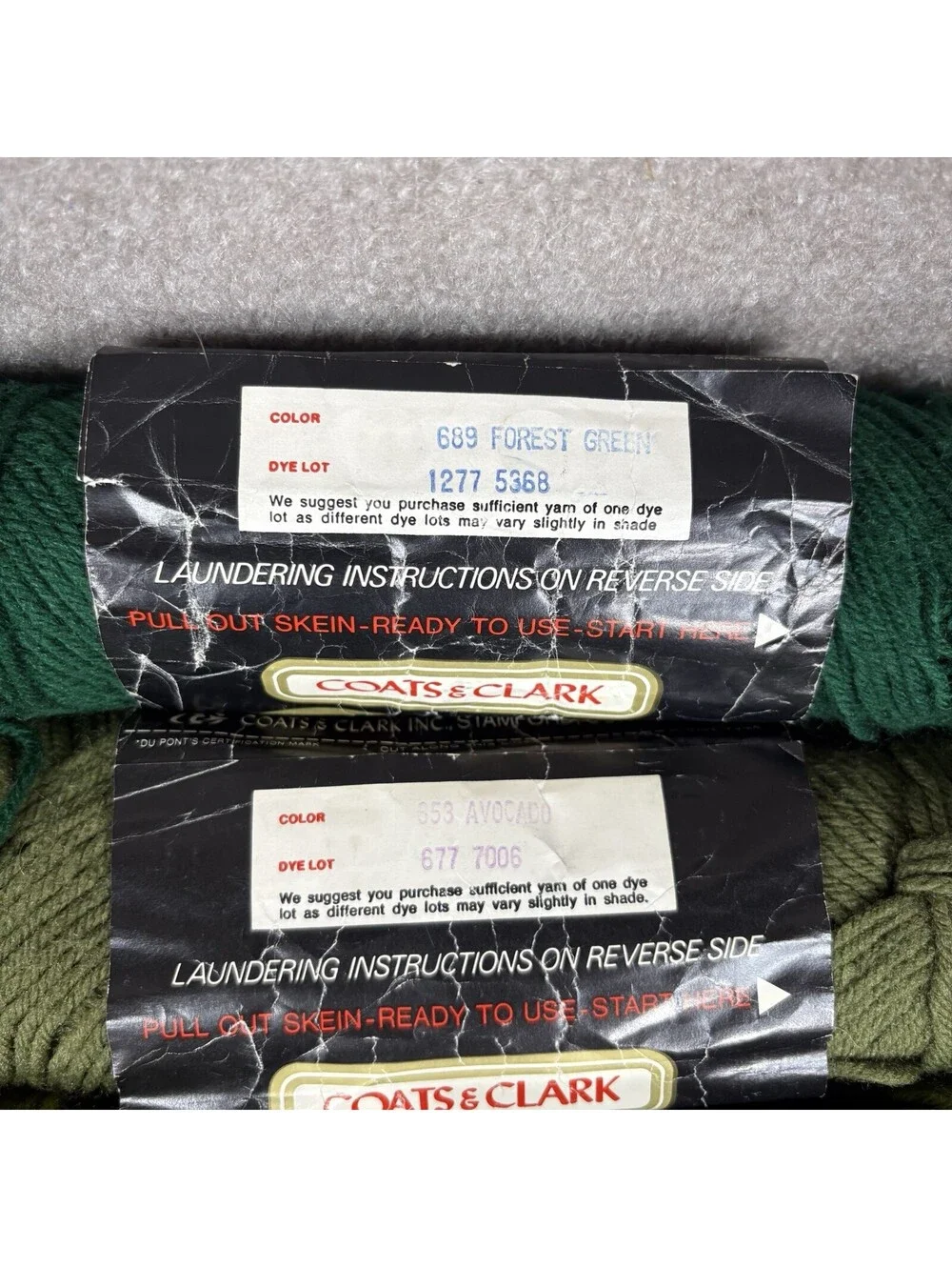 Mixed Yarn Lot Greens Crochet Knitting Craft Lion Loop/Thread Coats Red Heart